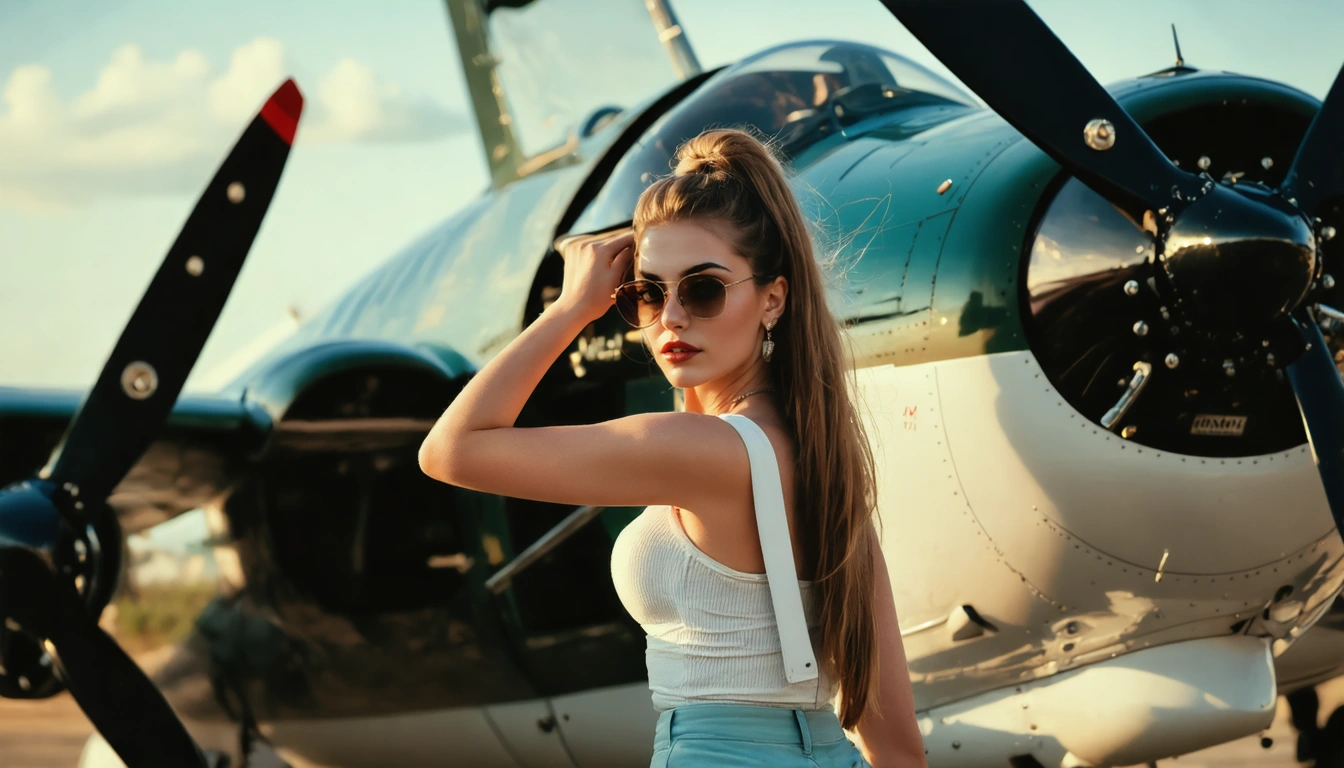aviator Pin Up